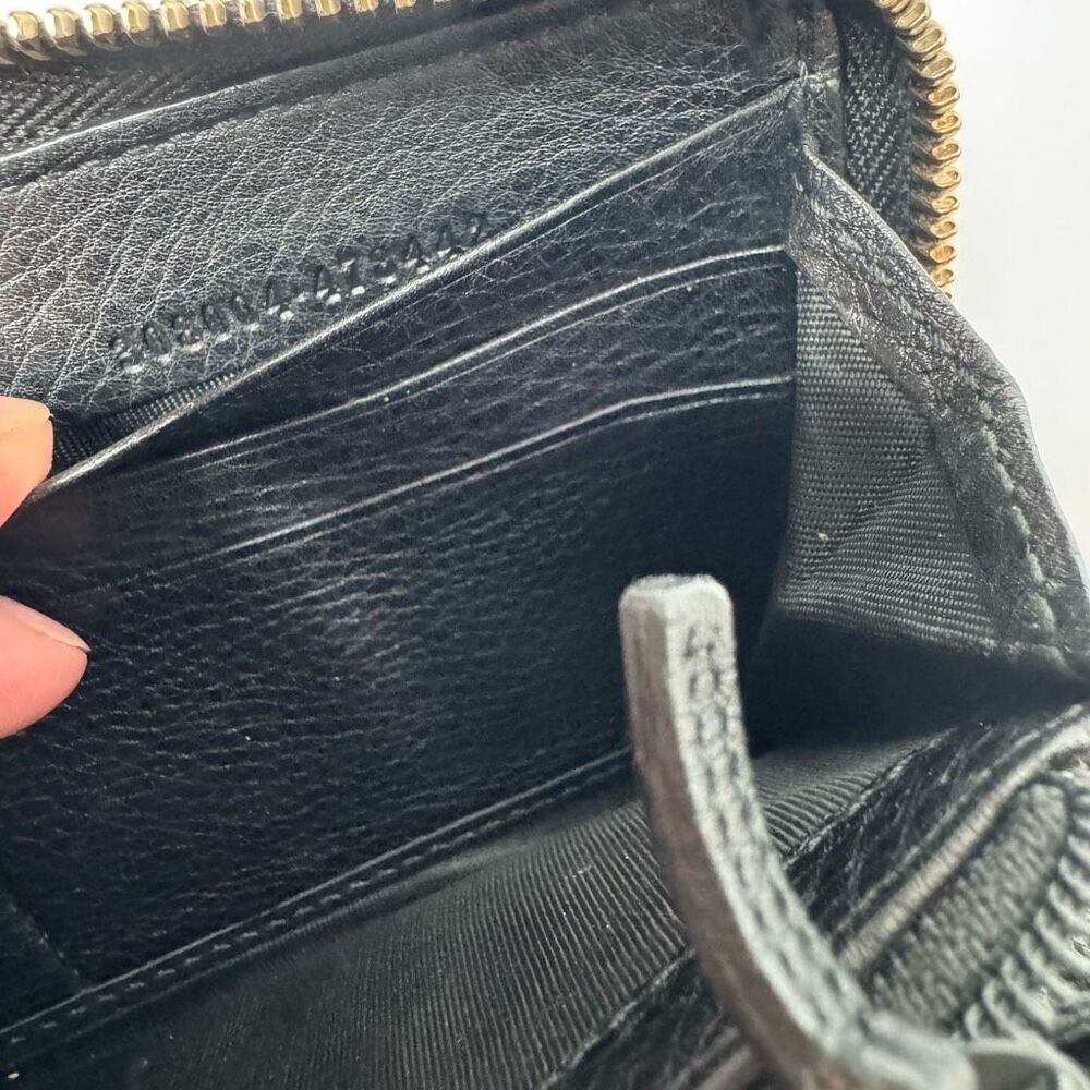 Gucci Soho Interlocking G Tassel Calfskin Leather Zip Around Long Wallet Black - Picture 8 of 8